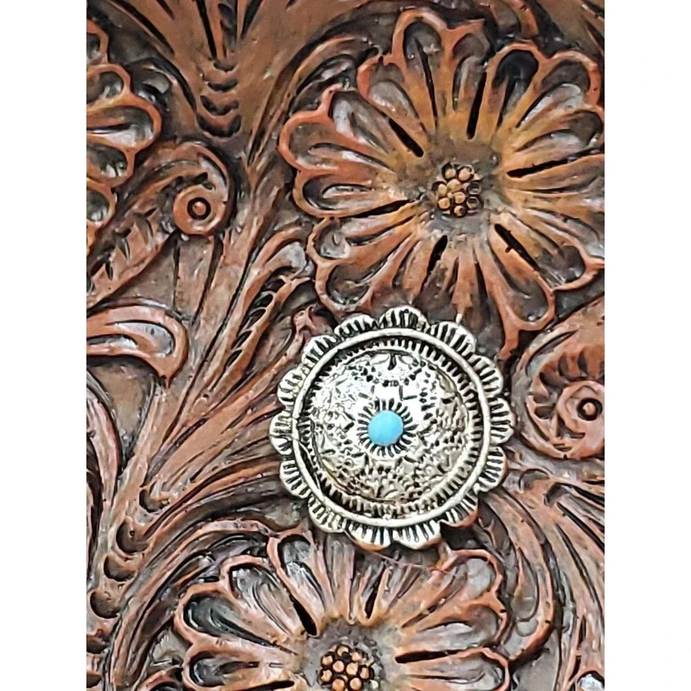 Western Style Resin Trinket/Soap/Change/Jewelry Dish-Rope/Turquoise/Basket Weave